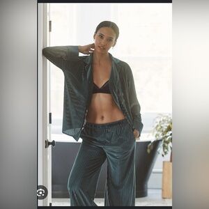 Anthropologie velvet pajamas